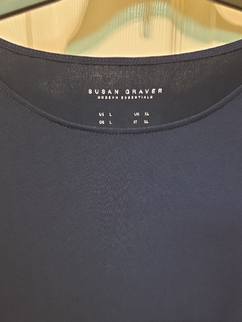 Susan Graver Navy Sleeveless Knit Tank. NWOT - Picture 2 of 2